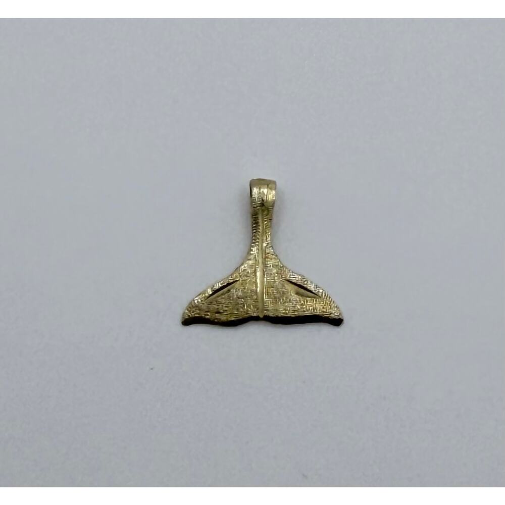 Vintage 14k Gold Whale Tail Charm